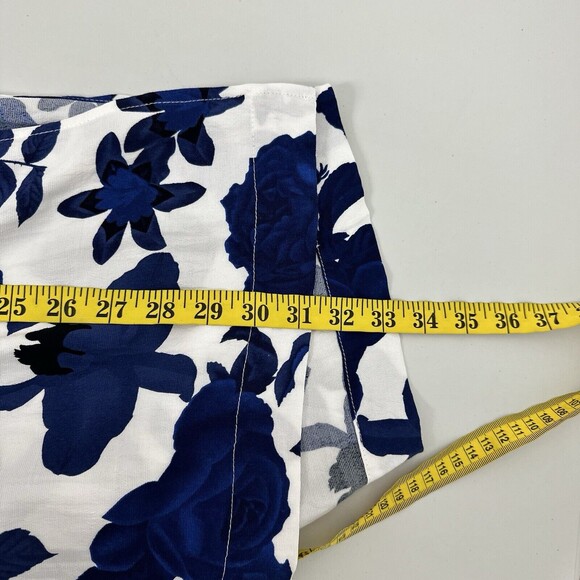 Cabi Kimono Womens Small Blue White Floral Botanical Tropical Light Weight 5661 - Picture 12 of 13